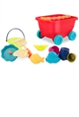 Battat Wagon & Beach Toys Wavy-Wagon Red