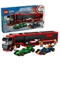 LEGO® City 60445 F1® Truck with RB20 & AMR24 F1® Cars Toy Racing Transporter Set