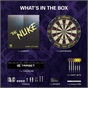 Luke Littler Dart Board and Cabinet Steel-Tip Brass Darts Set