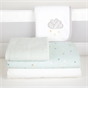 CuddleCo Spring Skies 4 Piece Crib Bedding Set