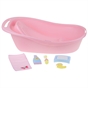 Bathtub with accessories assortment