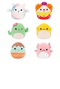 Squishmallows Original Micromallows 6-Pack – Archie Axolotl, Bimbi Clown, Lucy-May Llamapegacorn, Maritza Cactus, Maya Sundae, Rodry Bearded Dragon