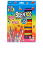 Scentos Fine Line Markers & Coloured Pencils 35 Pack