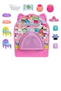 Squish-a-longs by Original Squishmallows Party Pack On-the-Go Playset - Series 1 - Three 1-Inch Mini-Squish with 9 Furnishings - Collect, Trade, & Play