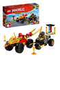 LEGO® NINJAGO® Kai and Ras’s Car and Bike Battle 71789 Building Toy Set (103 Pieces)
