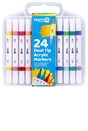 Crafty Co. Dual Tip Acrylic Markers 24 Pack