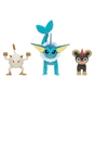 Pokémon Battle Figure 3 Pack - Features 2-Inch Litleo and Mankey and 3-Inch Vaporeon Battle Figures