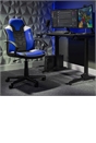 X Rocker Apollo eSports Mid-Back Office Gaming Chair - Blue