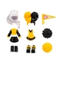 Royale High 3” School Spirit Fashion Pack: Cheerleading - Dark Series 1 - 1 Figure with 15Accessories - Wings Become Rings - Virtual Item Code Included - Ages 5+