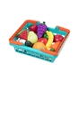 Farmers' Market Produce Basket - Fabric Fastener Food Playset