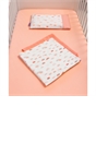Cot Fitted Sheets 100% Jersey Cotton 60 x 120 x 12 cm - Coral 2 pack