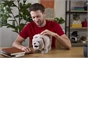 Minecraft Movie Interactive Plush Dennis the Wolf