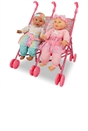 Kisses & Cuddles Baby Doll and Twin Stroller Set