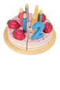 Kitchen Corner Wooden Birthday Cake with Strawberries