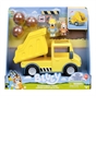 Bluey's Dump Truck With Exclusive Hard-Hat Bluey and Muddy Bingo Figures