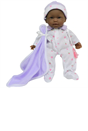 28cm La Baby Doll with Purple Outfit Set