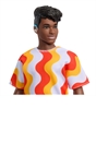 Barbie Fashionista Ken Doll 220 with Orange Wavy Tee