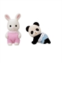 Sylvanian Families Baby's Toy Box -Snow Rabbit & Panda Babies-