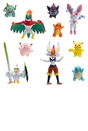 Pokémon Battle Figure 10 Pack - One 11.5cm Cinderace Figure plus Three 7.5cm and Six 5cm Battle Figures including Pikachu
