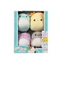 Squishmallows Original Micromallows 4-Pack  Irina Axolotl, Tabitha Cat, Tex Taco, Gordon Shark