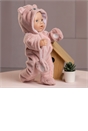 Ivy & Lily Cosy Bear Onesie Pink 43cm