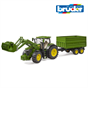 John Deere 7R 350 with Frontloader & Tipping Trailer