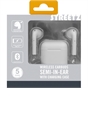 Streetz True Wireless Bluetooth Earbuds White