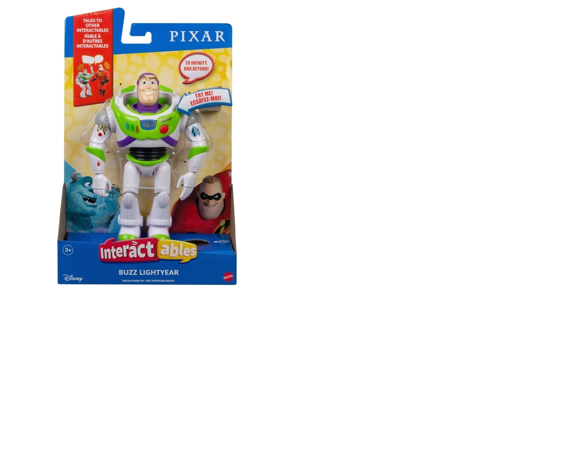 Pixar Interactables Talking Action Figure Movie Character Toy for 3 Year  Olds & Up 