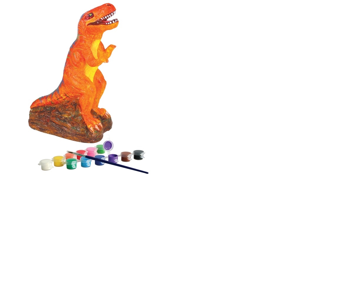 Paint Your Own Dinosaur Lamp Kit, DIY Dinosaur Toy Painting Kit