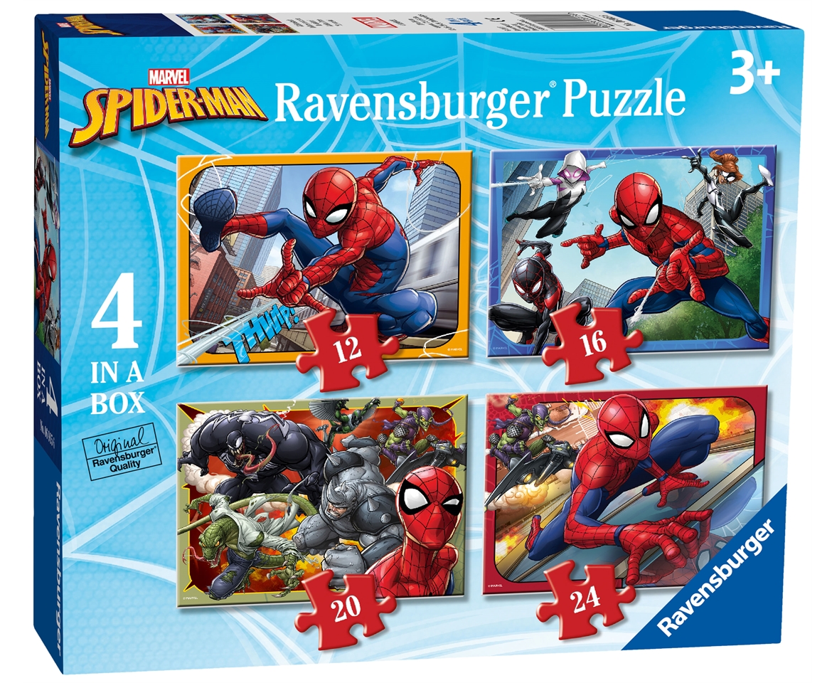 Puzzle 4in1 Spiderman, 40 - 99 pieces