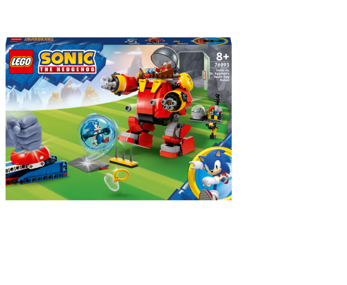 Lego Sonic The Headgehog Sonic Contra Robô Death Egg 76993