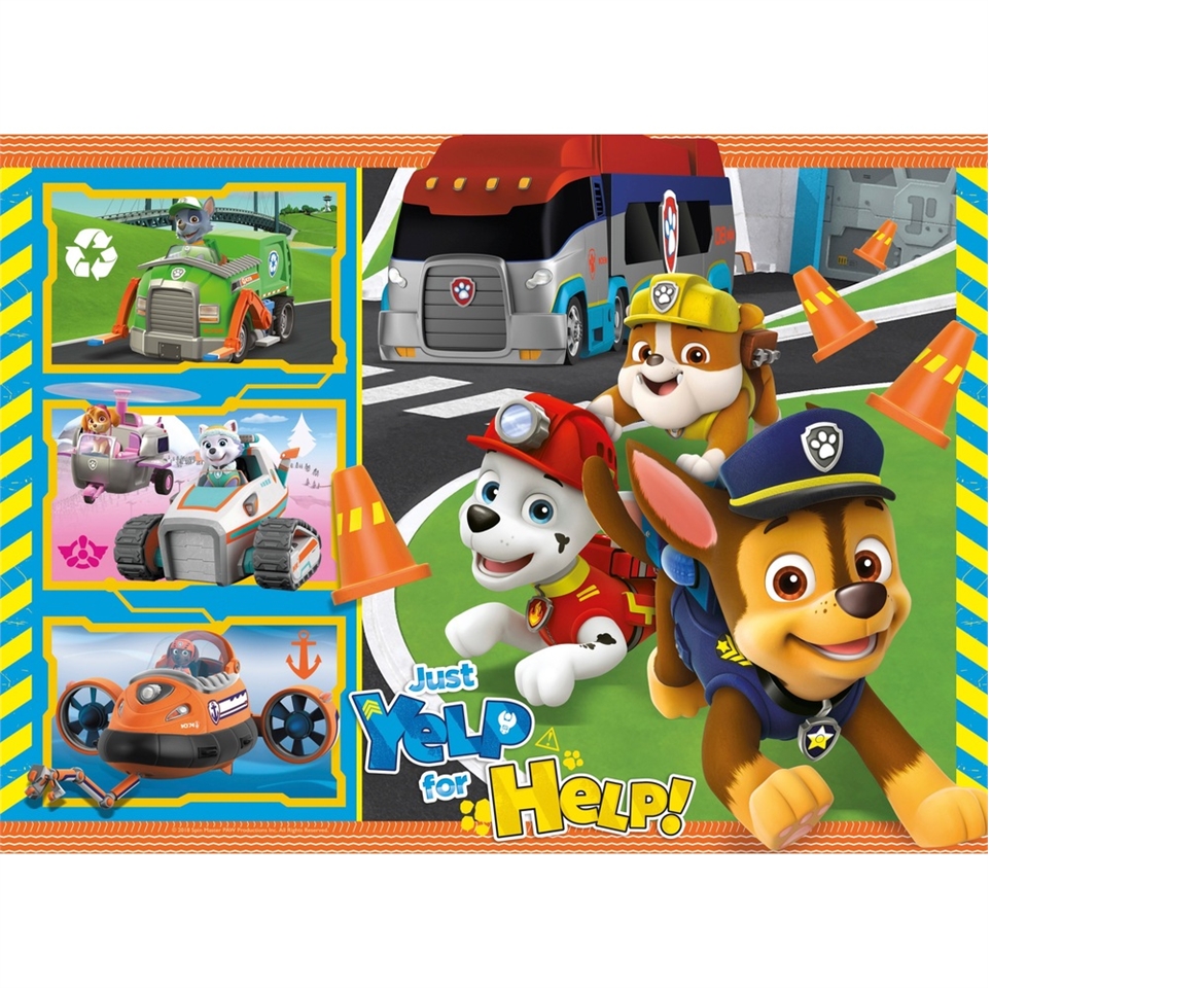 Ravensburger PAW Patrol Bumper Puzzle Pack, 4 x 42 Piece Puzzle Assortment