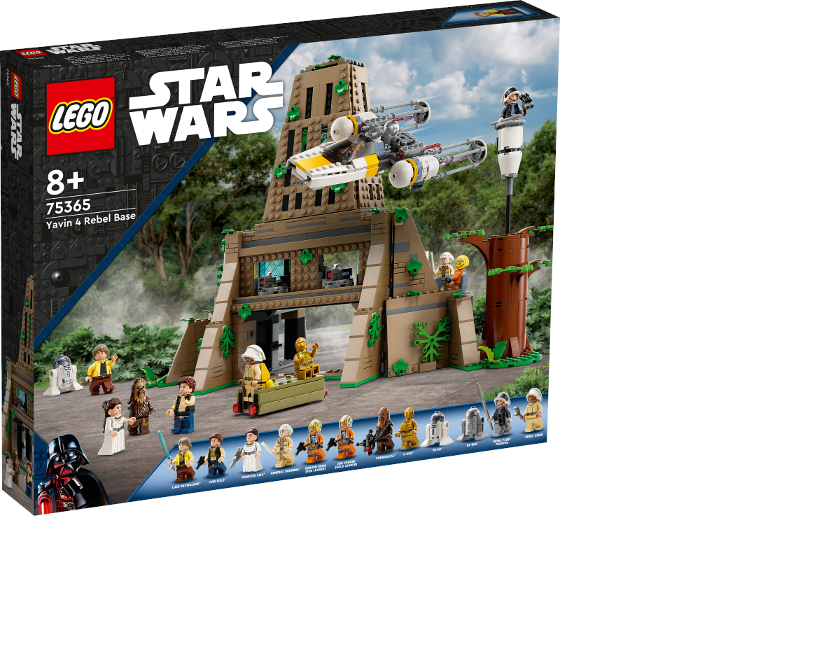 LEGO Star Wars A New Hope Yavin 4 Rebel Base, Star Wars Playset with a  Command Room, Medal Ceremony Stage, Y-Wing Starfighter, 12 Star Wars  Figures