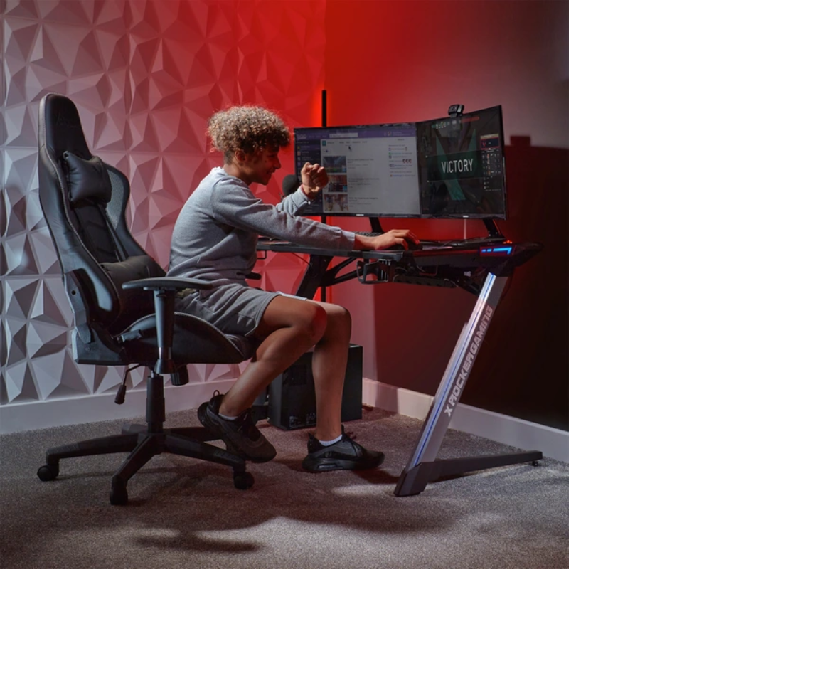 X Rocker Strike RGB Ergonomic Adjustable Swivel PC Gaming/Office