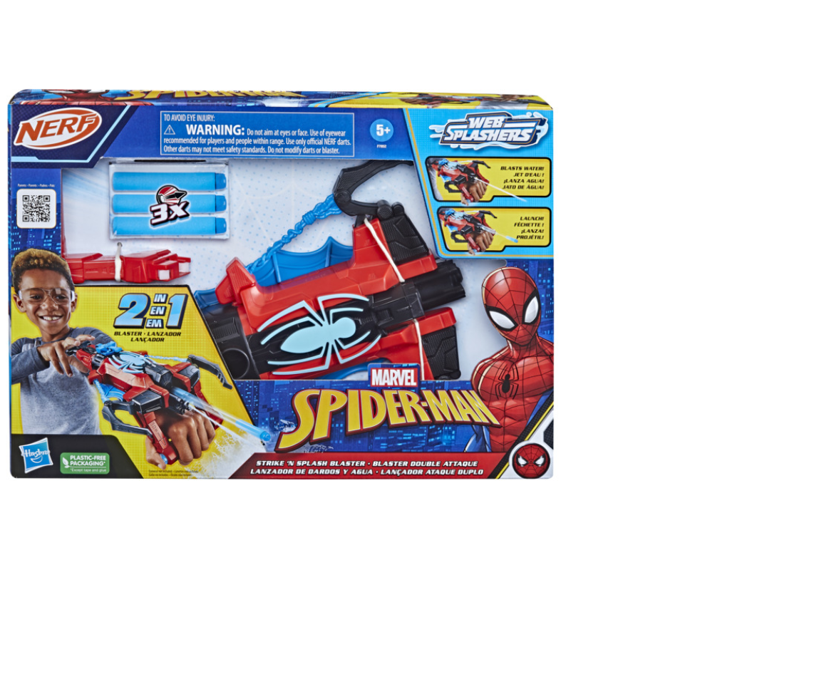 Marvel Spider-Man NERF Strike 'N Splash Toy Blaster