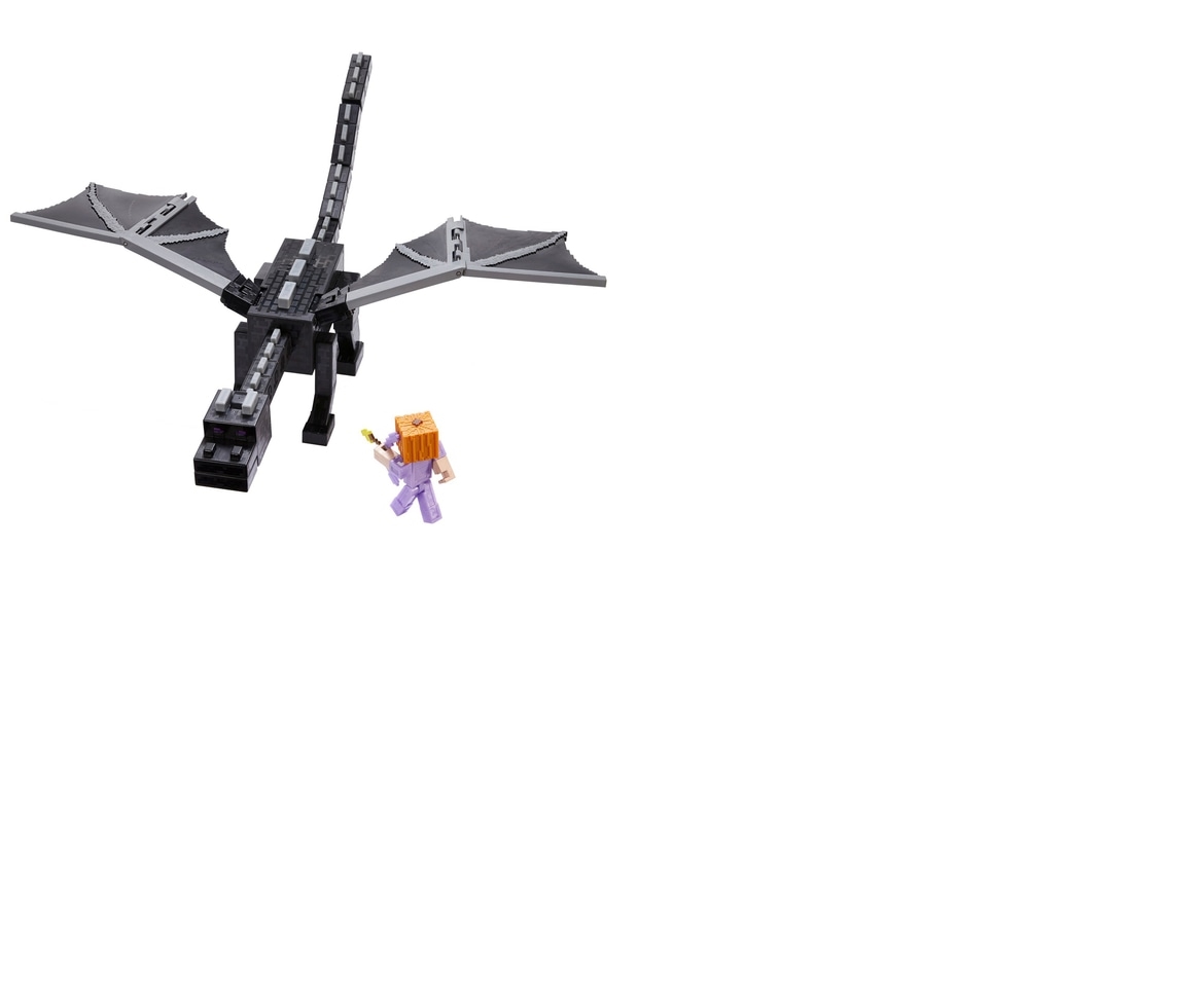 Minecraft Ultimate Ender Dragon Figure with Steve Action Figure