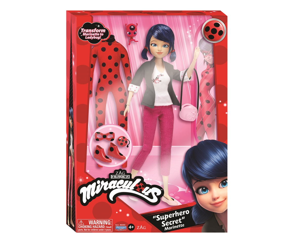 Miraculous Ladybug Superhero Secret Fashion Doll