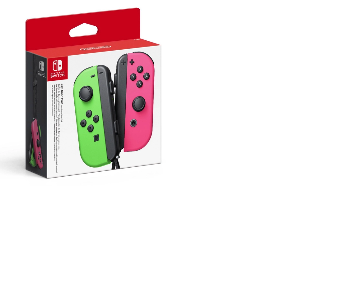 Nintendo Switch Joy-Con Pair, Neon Pink and Neon Green