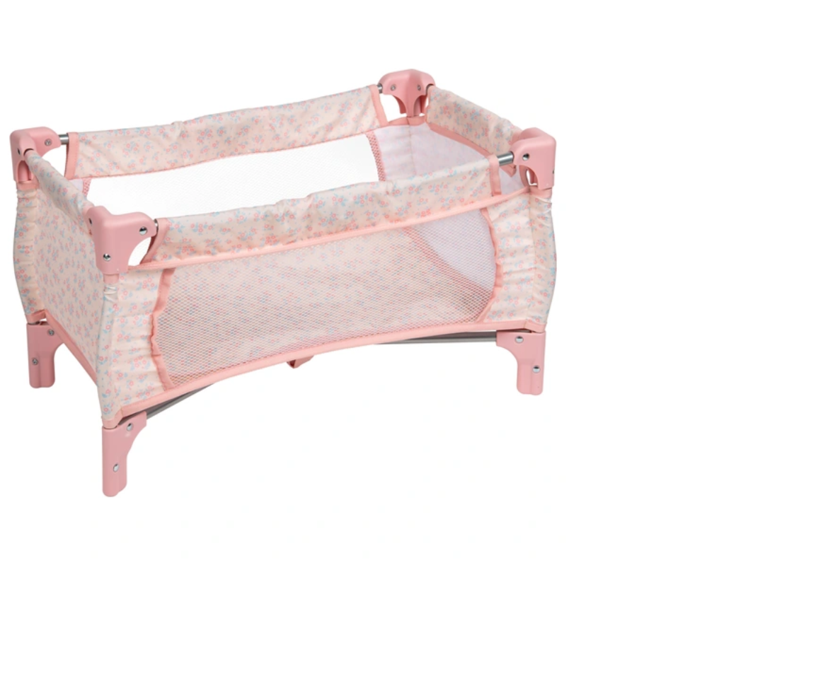 Baby doll folding clearance crib