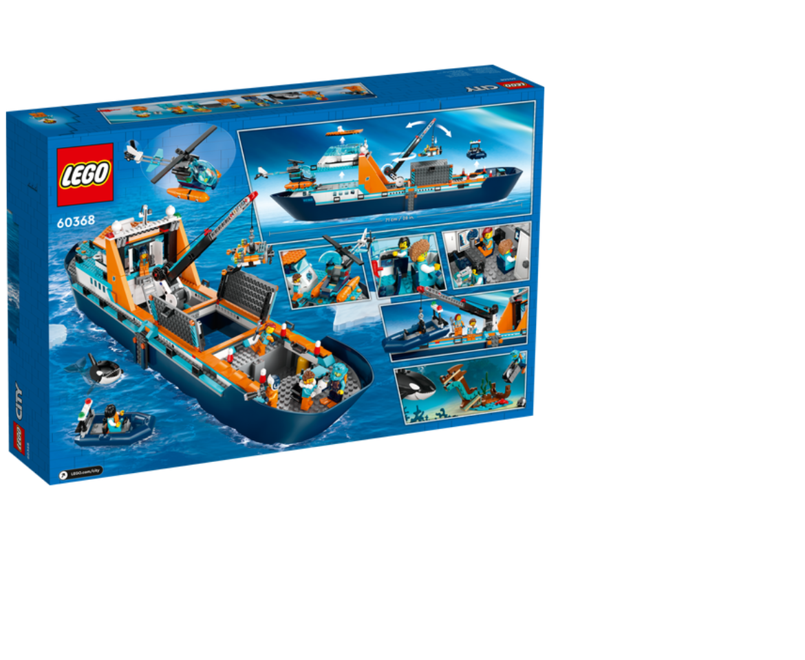 LEGO City Arctic Explorer Ship 60368 Building Toy Set (815 Pieces)