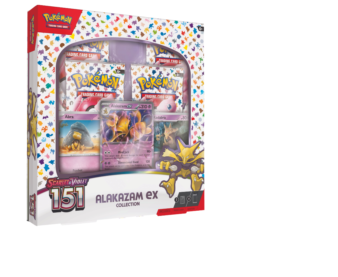 Box Pokemon - Alakazam EX 151 - Pokémon TCG Escala Miniaturas by Mão na  Roda 4x4