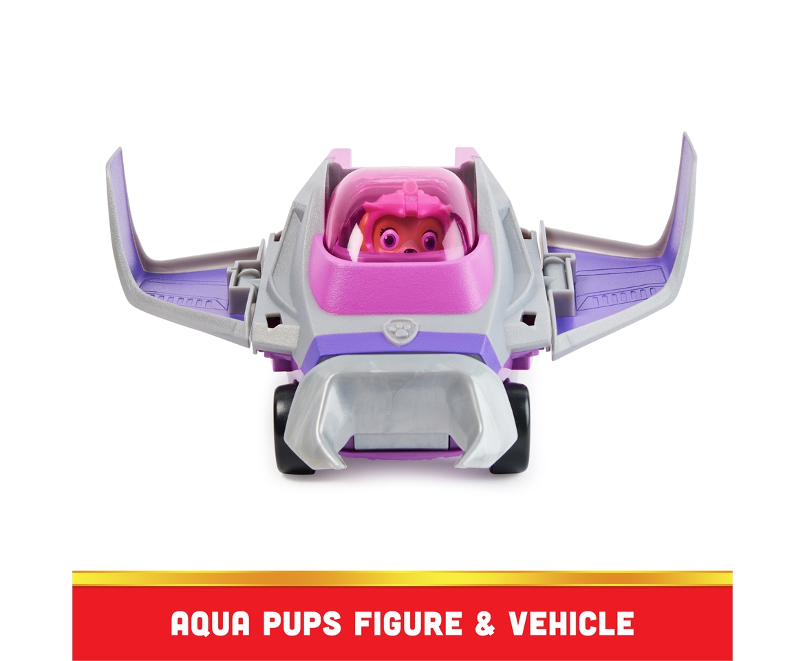 Paw Patrol Aqua Pups Rocky Transforming Sawfish Vehicle with Collectible  Action Figure, Kids Toys for Ages 3 and up