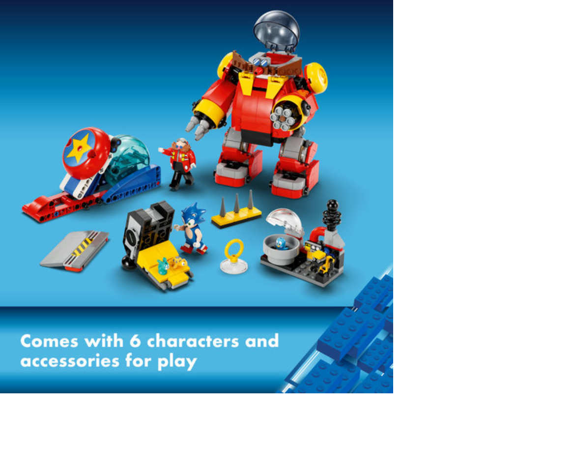 LEGO Sonic The Hedgehog Sonic vs. Dr. Eggman's Death Egg Robot 76993 Sonic  Toy Building Set for 8 Year Old Gamers, with 6 Sonic Figures for Creative