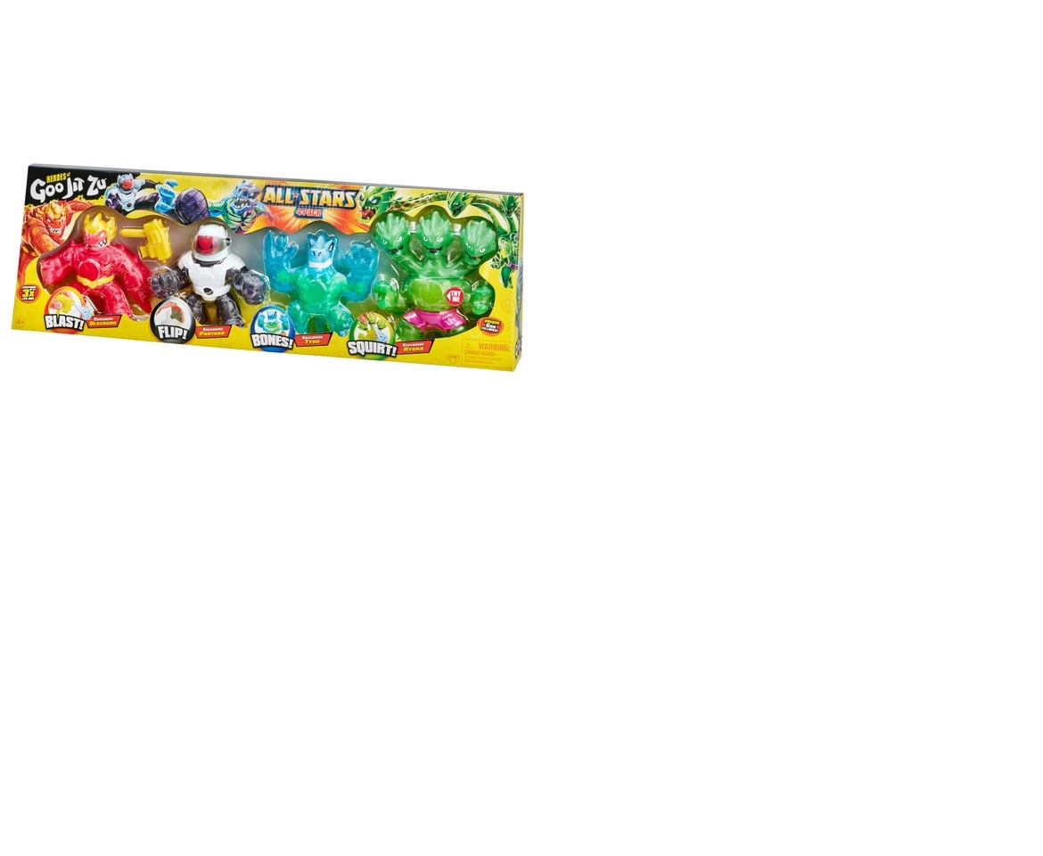 Heroes of Goo Jit Zu All Stars 4 Pack - Blazagon, Pantaro, Tyro