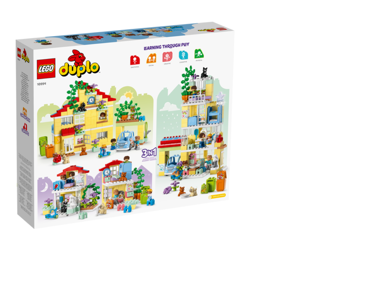  LEGO DUPLO Town 3 en 1 Family House 10994 - Juego de