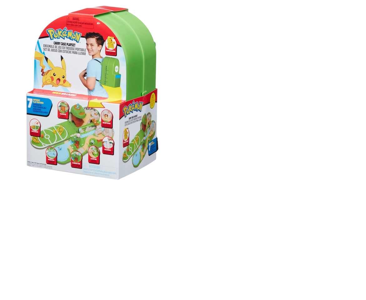 POKEMON CARRYING CASE PLAYSET PORTABLE BACKPACK With PIKACHU