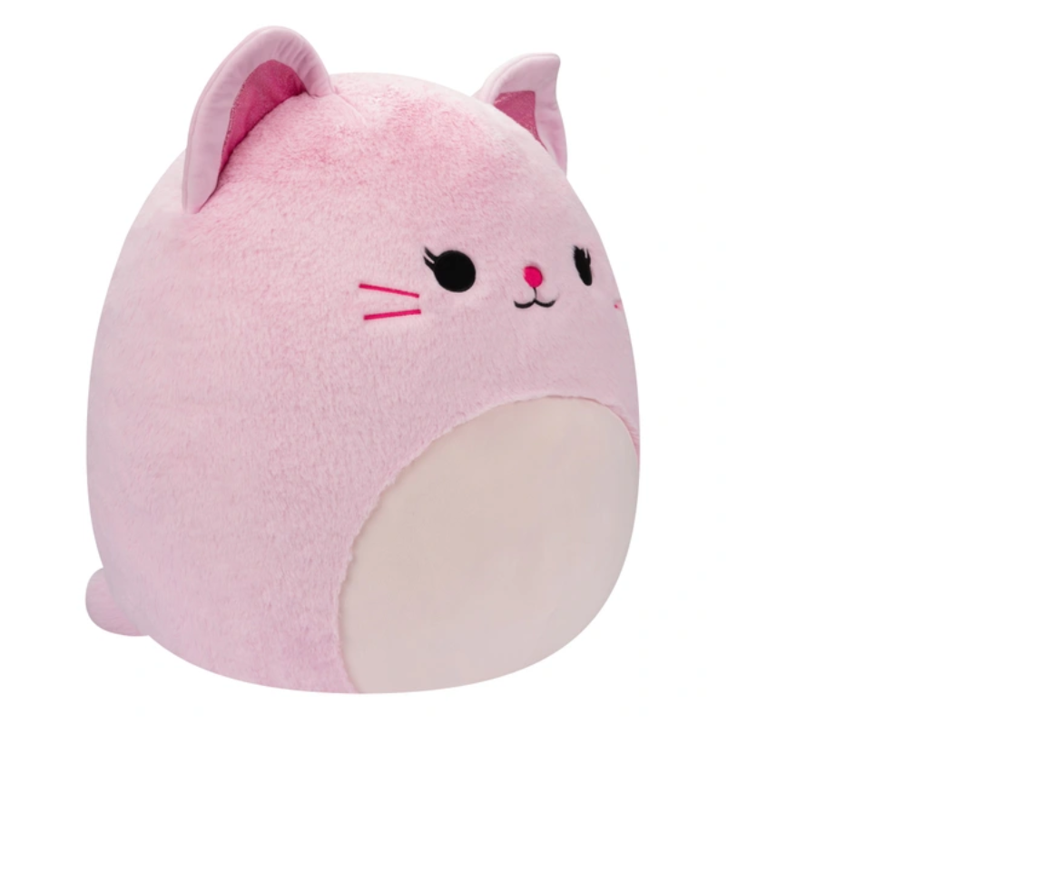 Original Squishmallows Fuzz-A-Mallows 50cm - Celenia the Pink Cat