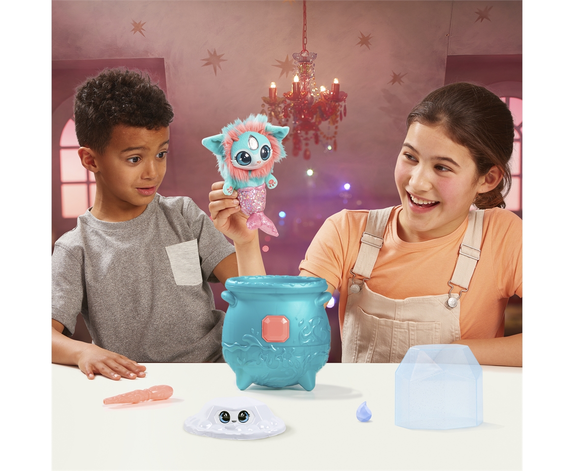 Magic Mixies Magical Gem Surprise Water Magic Cauldron - Reveal a  Non-Electronic Mixie Plushie and Magic Ring with a pop up Reveal from The  Fizzing