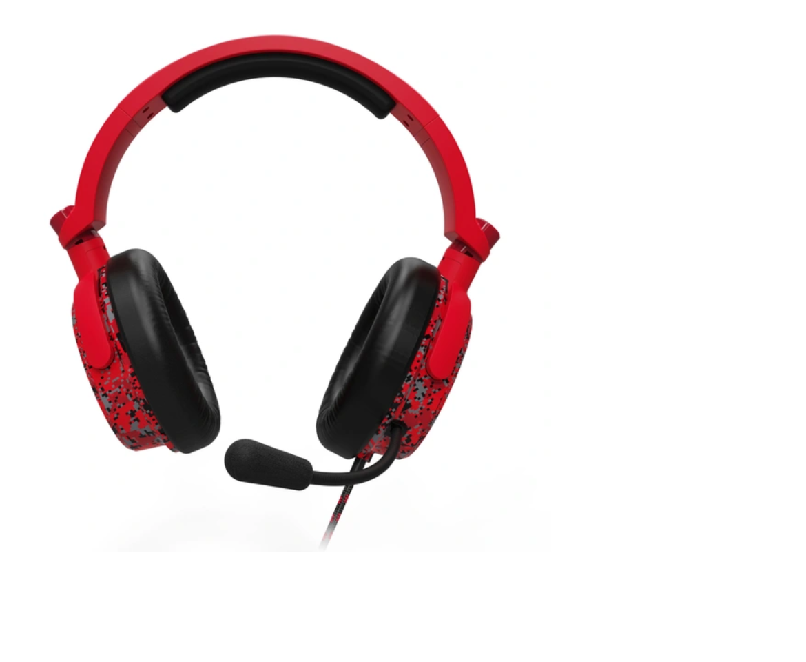 Stealth C6-100 Camo Headset Red Gaming for PS4/PS5, Switch, PC Xbox, 