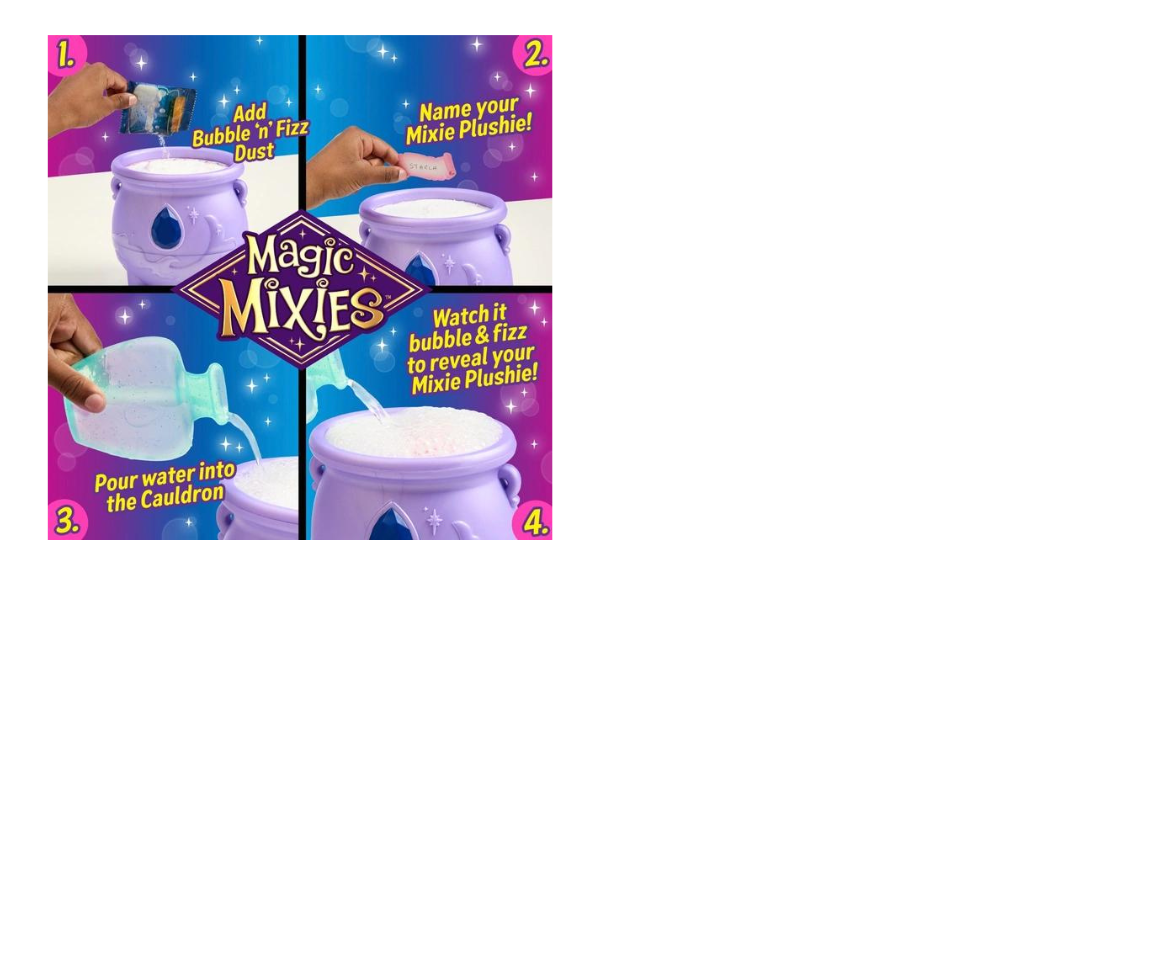 Magic Mixies Color Surprise Magic Cauldron. Reveal a Mixie Plushie